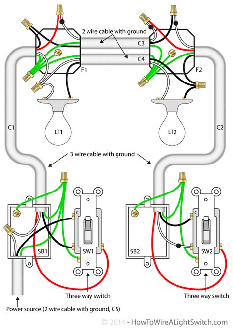 2 way switch wiring diagram residential 